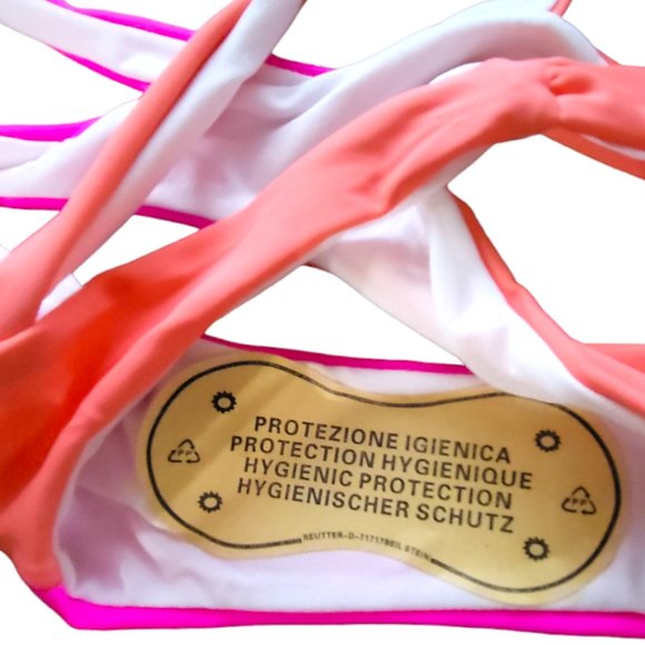 Neon Knot Two Tone Bikini Set - Picture 5 of 6